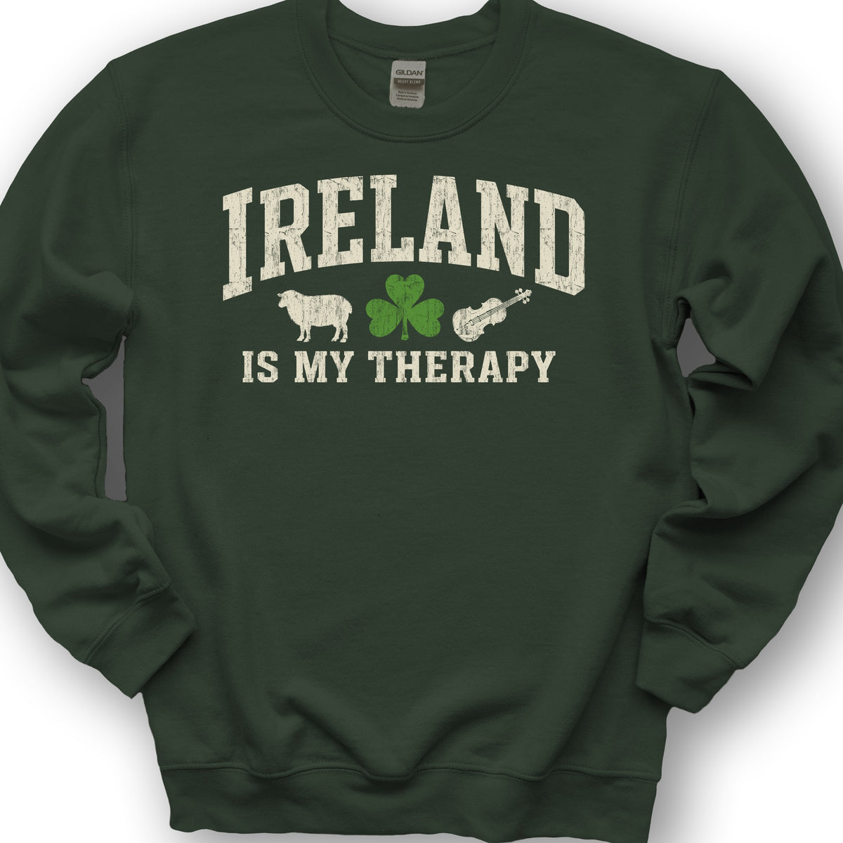 Ireland Is My Therapy Sweatshirt - Forest Green