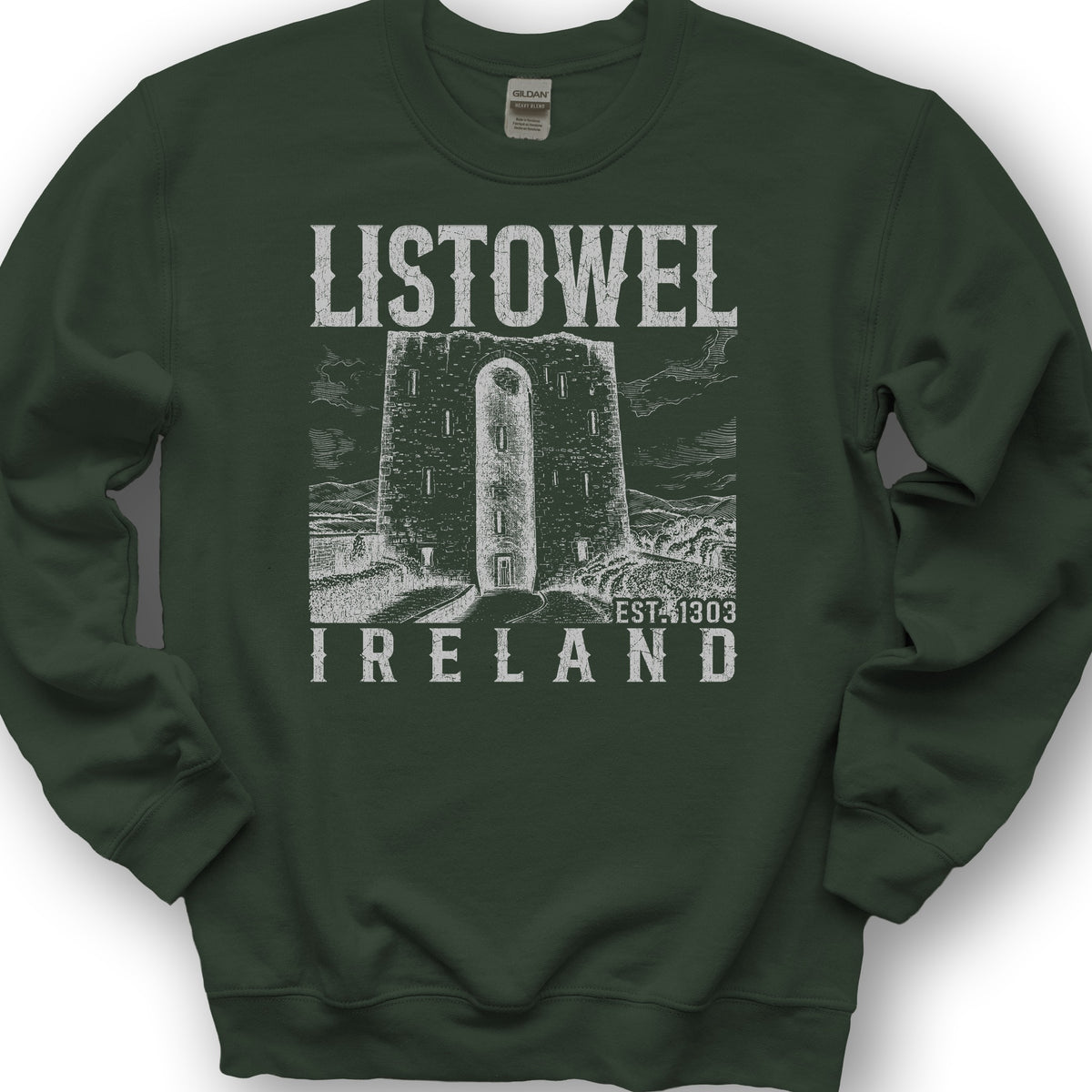Listowel Ireland Sketch Sweatshirt - Forest Green
