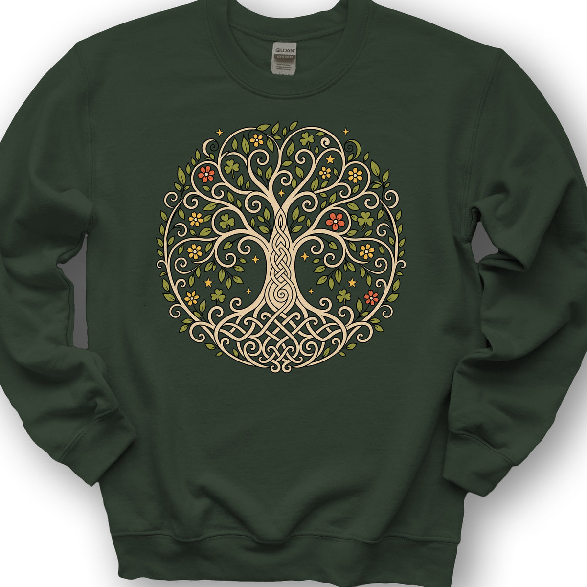 Celtic Tree of Life Sweatshirt - Forest Green
