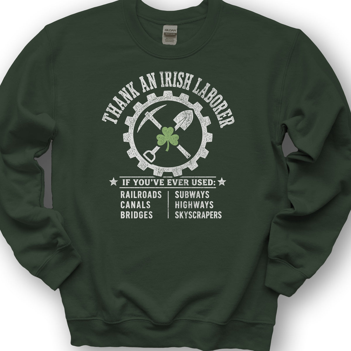 Irish Laborer Sweatshirt - Forest Green