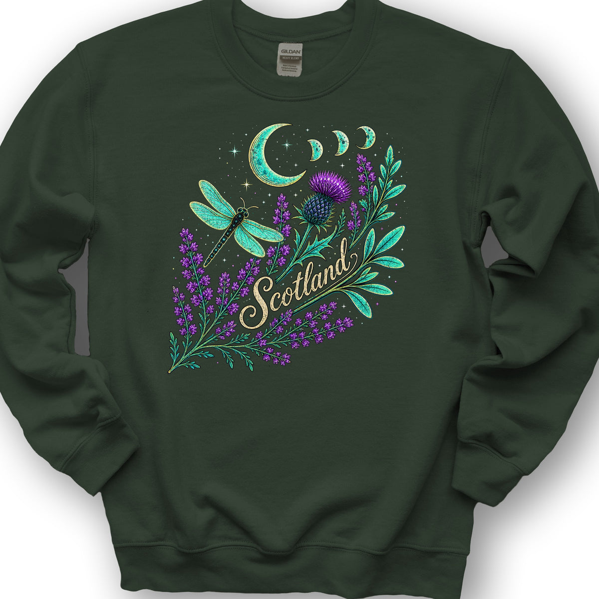 Scotland Mystic Glow Sweatshirt - Forest Green