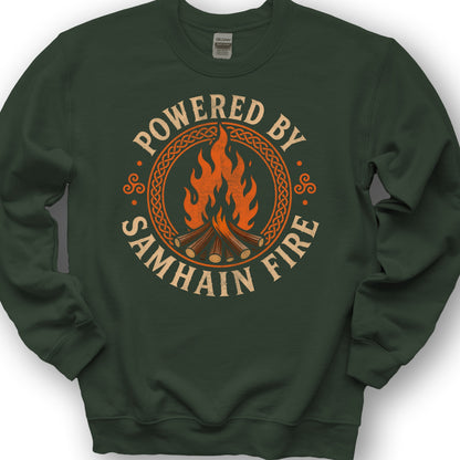 Samhain Fire Sweatshirt - Forest Green
