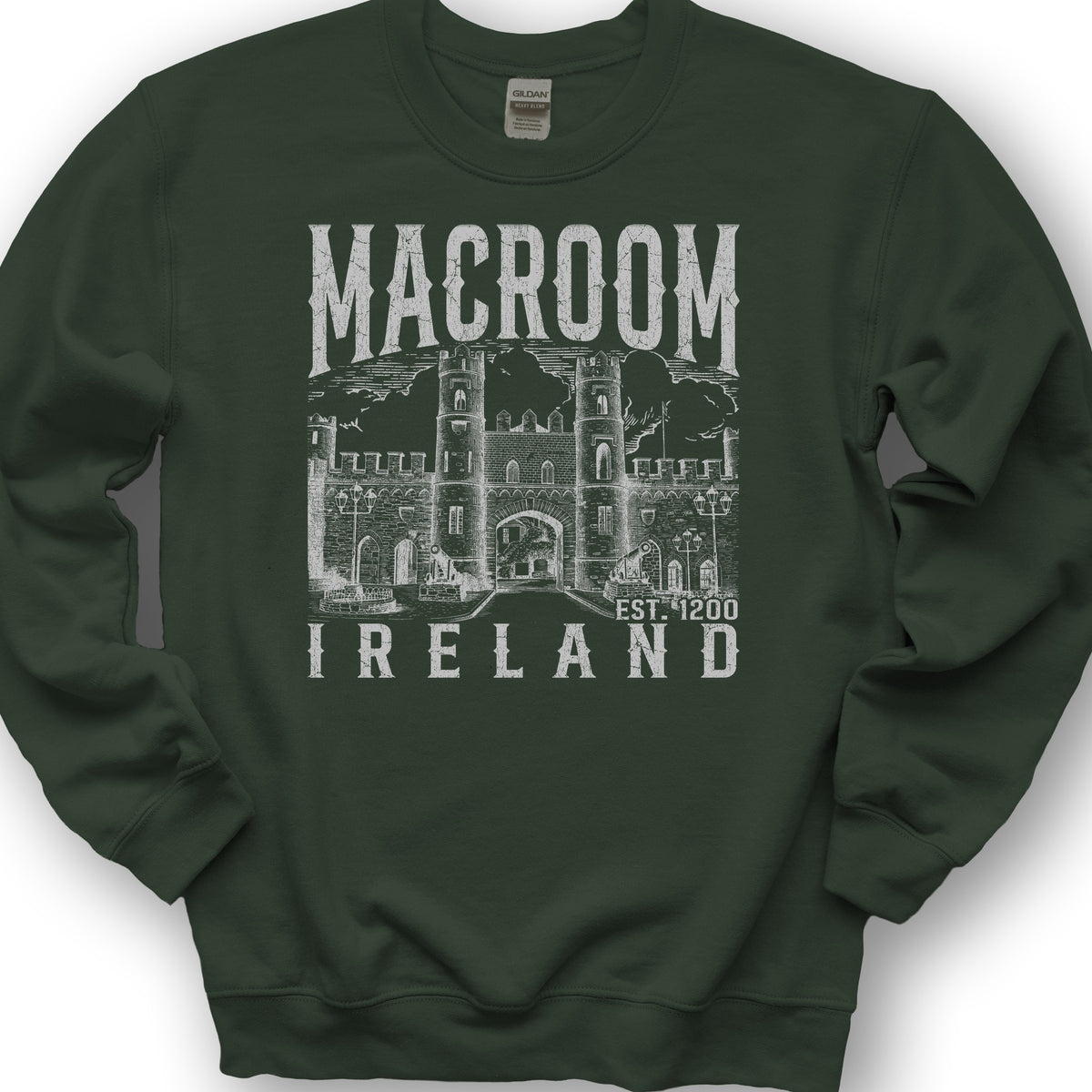 Macroom Ireland Sketch Sweatshirt - Forest Green