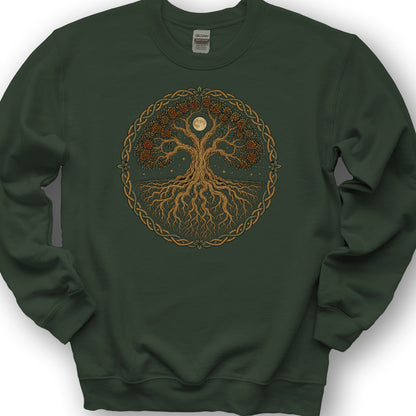Tree of Life Midnight Sweatshirt - Forest Green