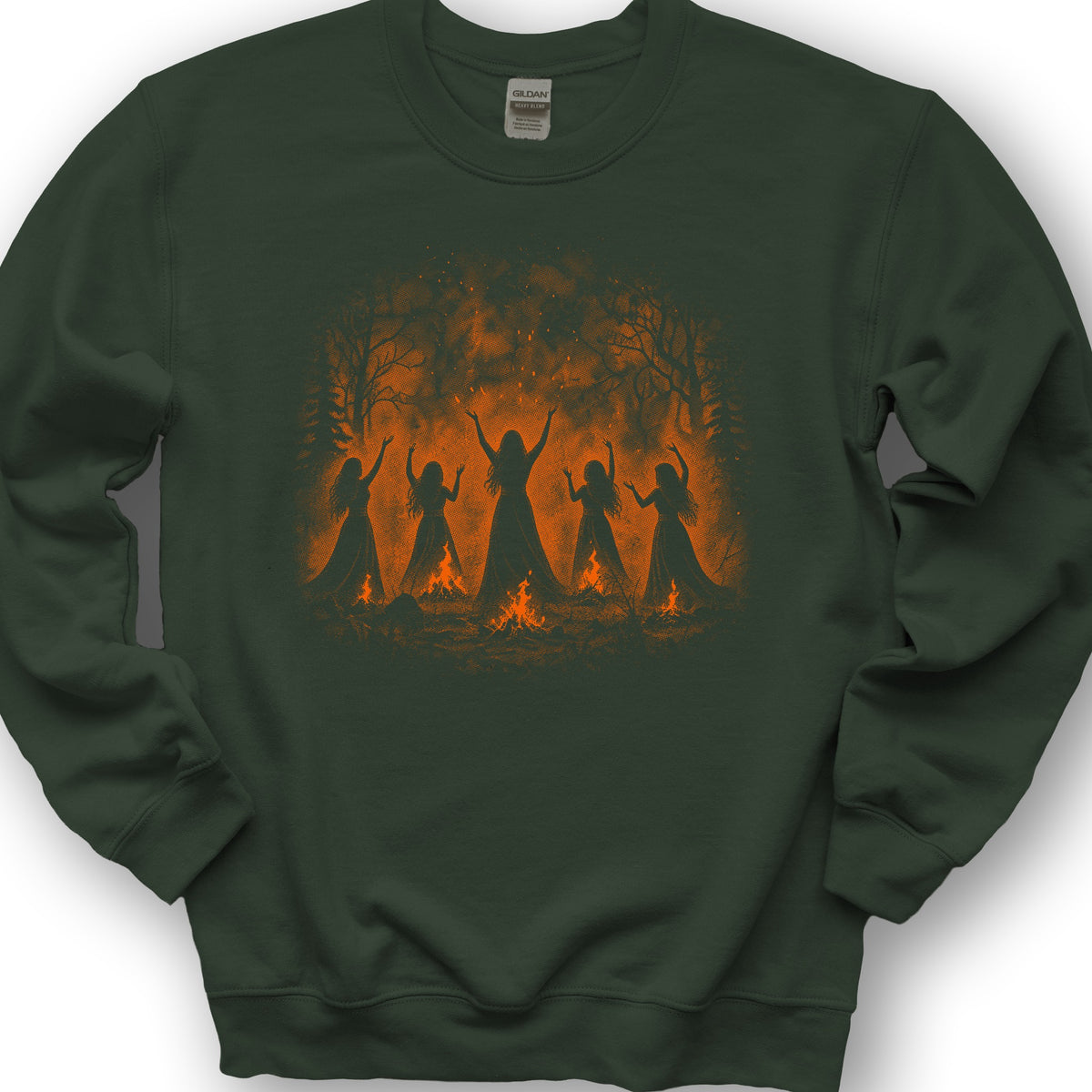 Druid Fires Sweatshirt - Forest Green