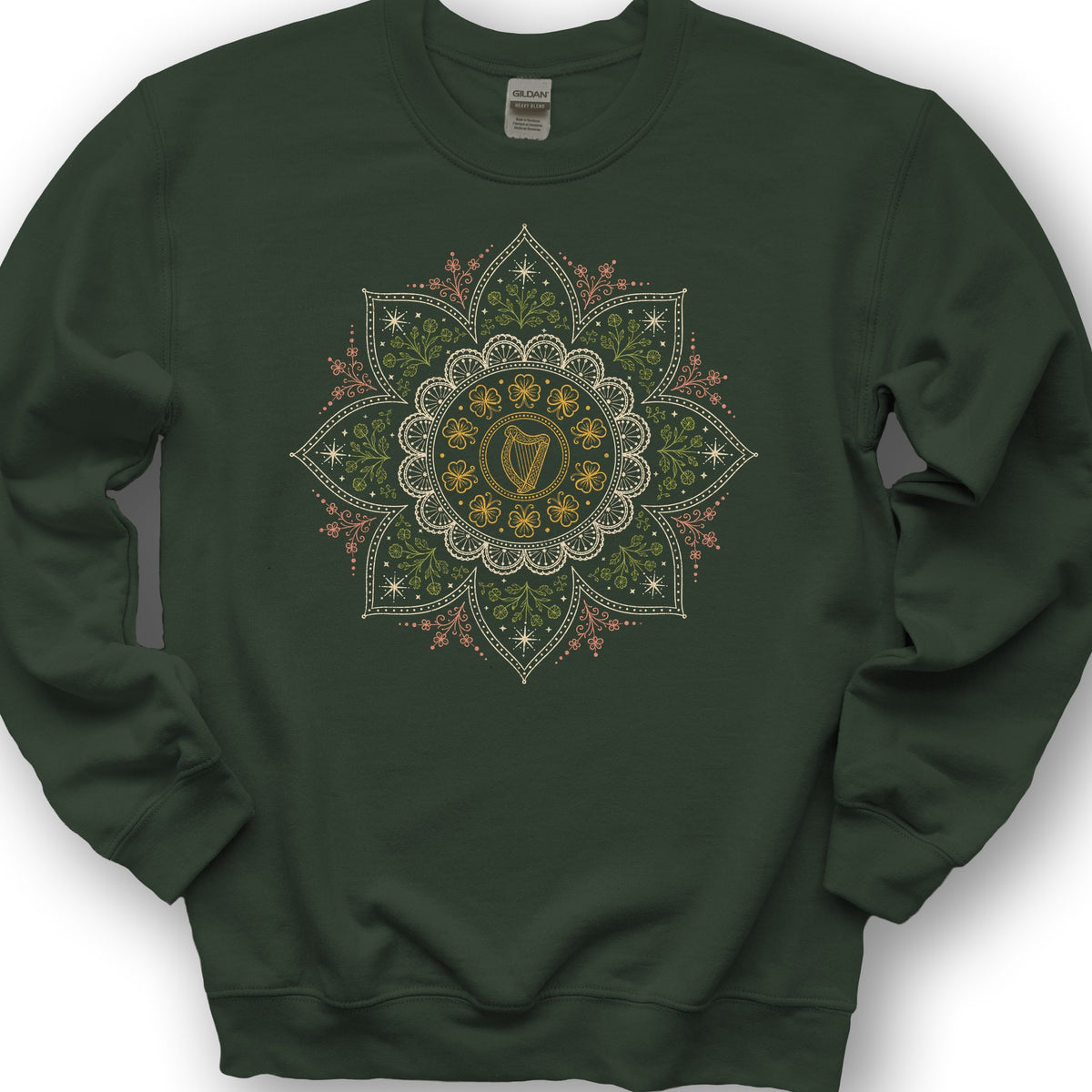 Irish Mandala Sweatshirt - Forest Green