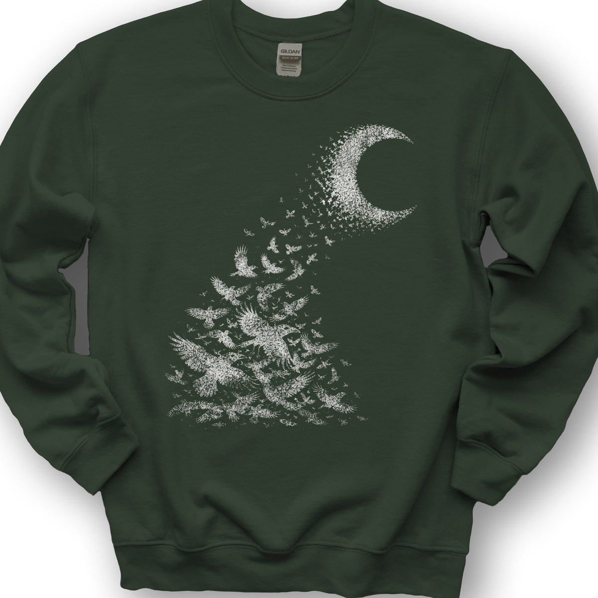 Midnight Crows Sweatshirt - Forest Green