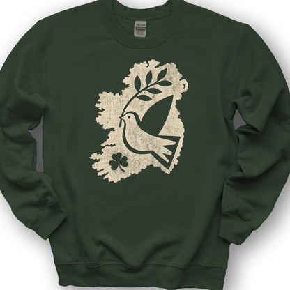 Éire Olive Branch Sweatshirt - Forest Green