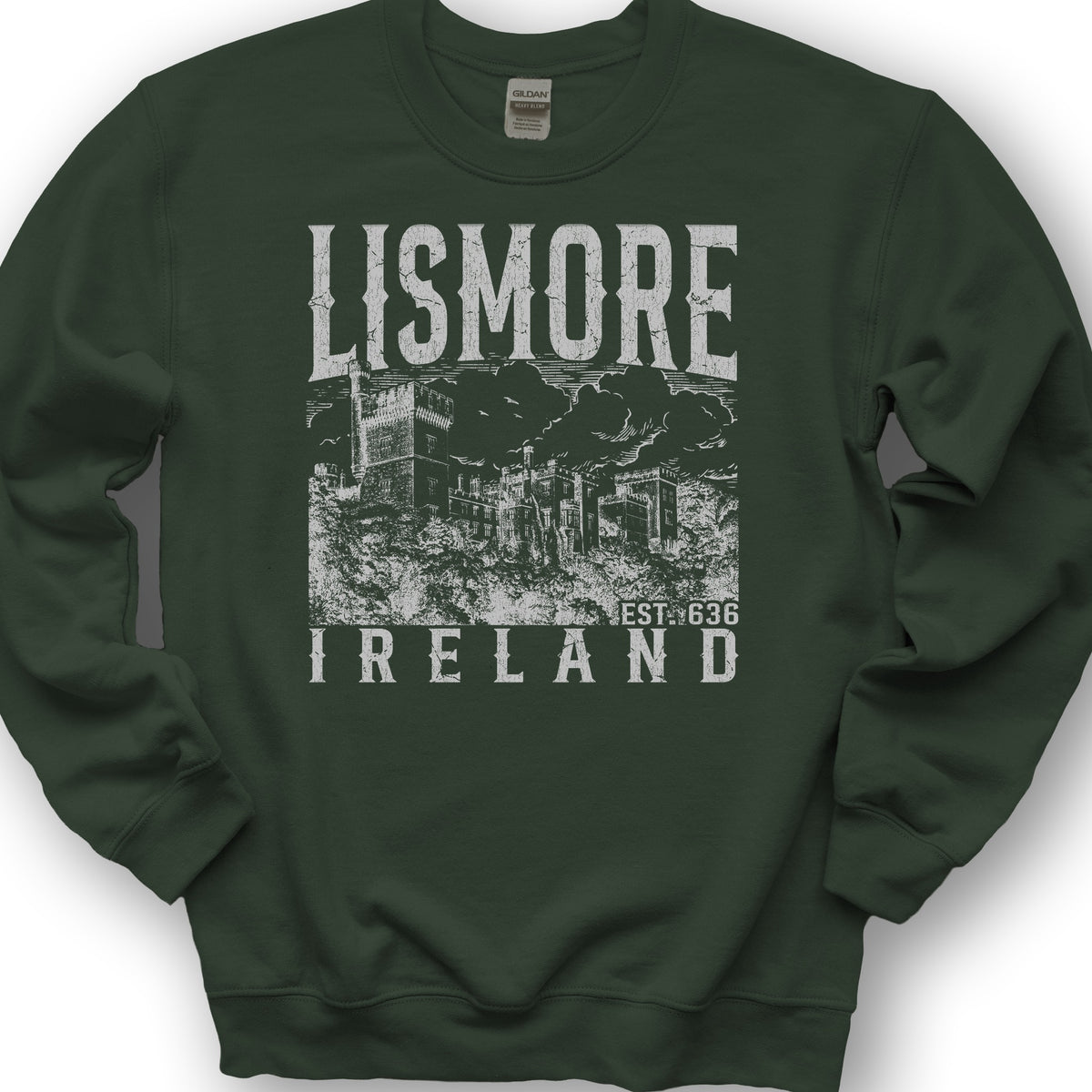 Lismore Ireland Sketch Sweatshirt - Forest Green