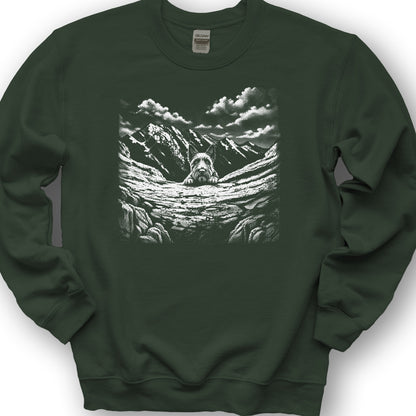 Watchful Scottish Terrier Sweatshirt - Forest Green