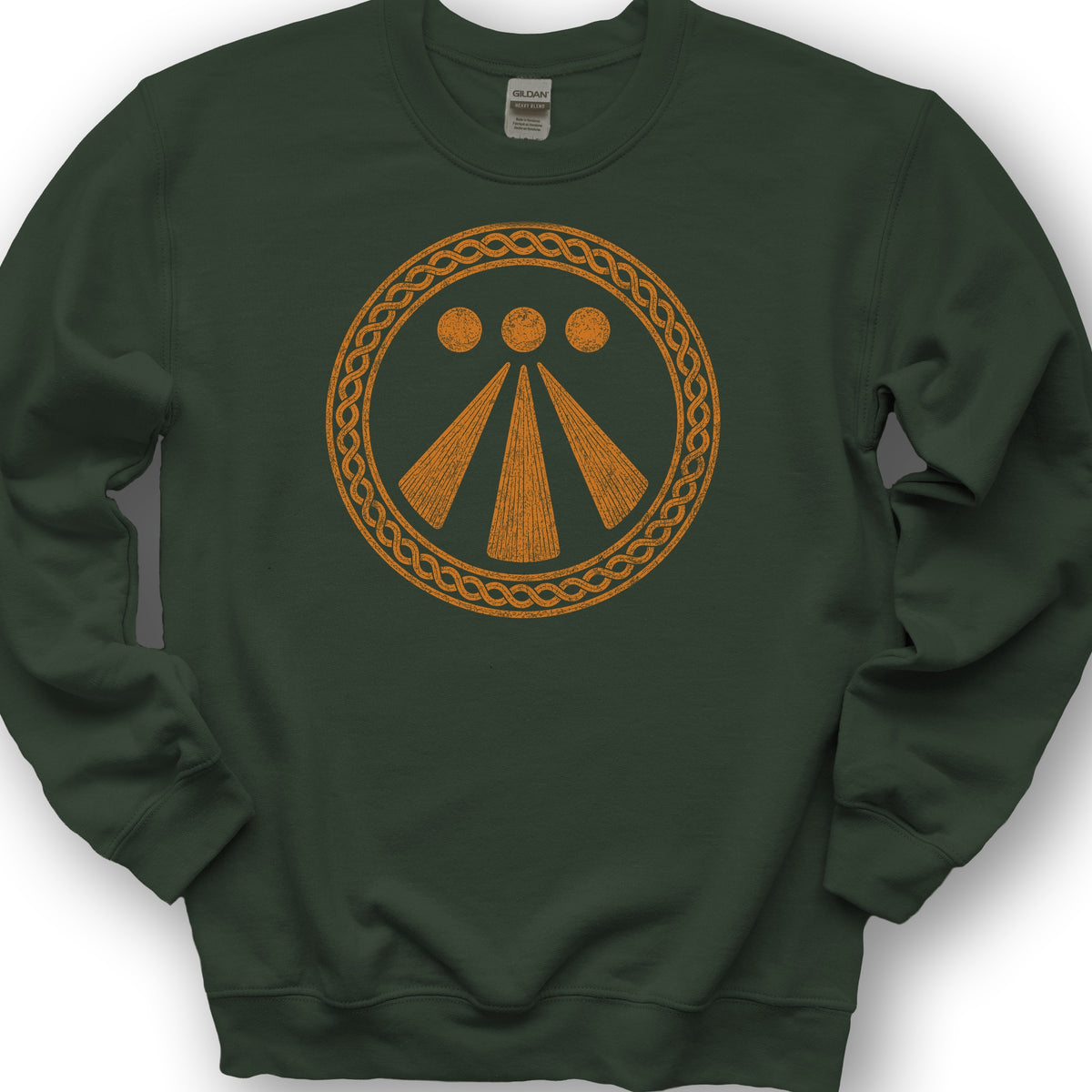 Awen Celtic Knot Sweatshirt - Forest Green