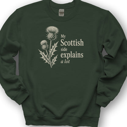 My Scottish Side Sweatshirt - Forest Green