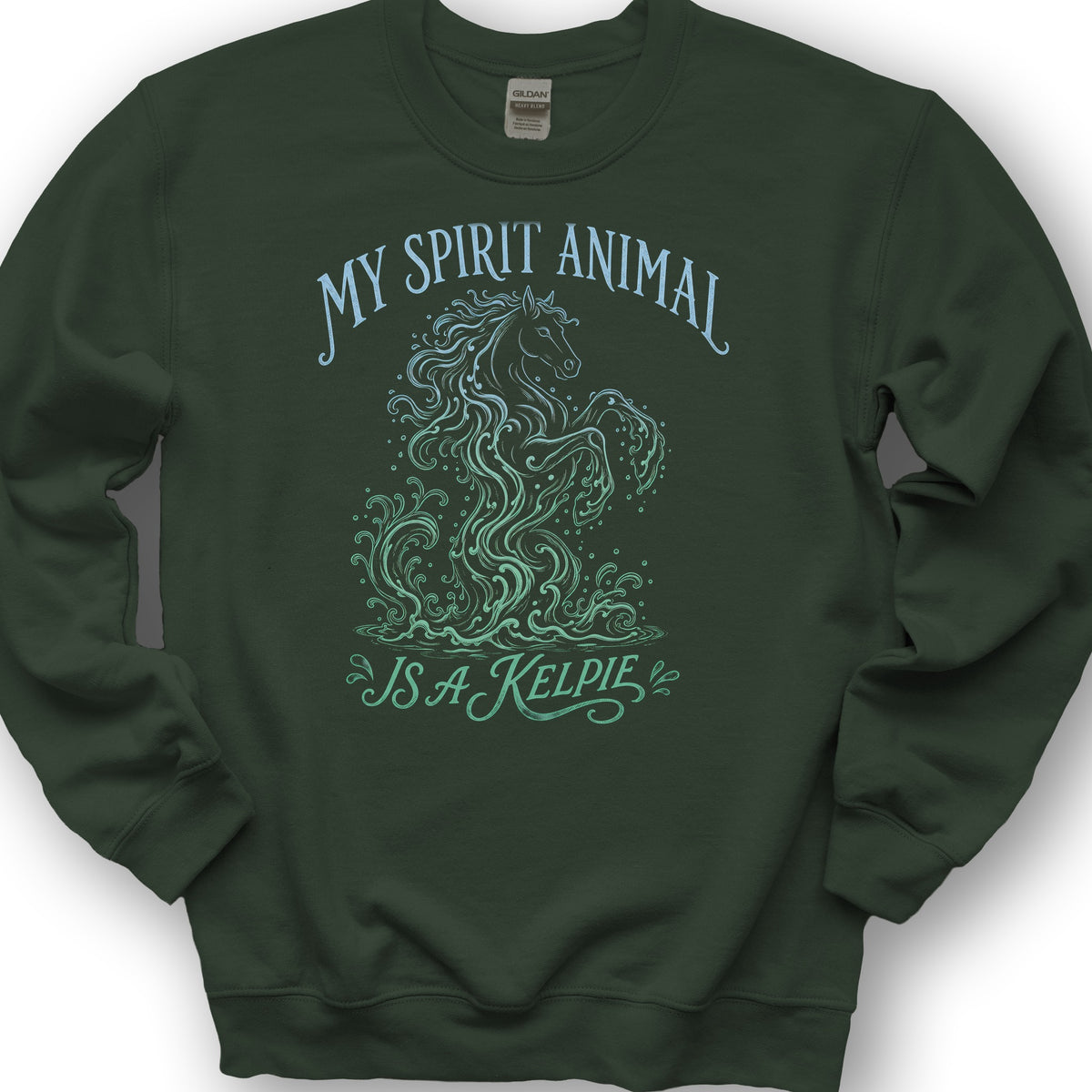 Spirit Animal Kelpie Sweatshirt - Forest Green