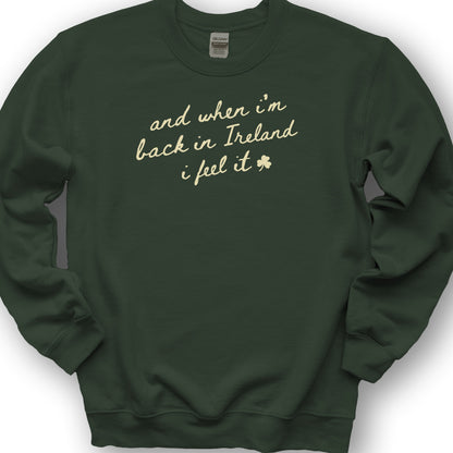 Back In Ireland Sweatshirt - Forest Green
