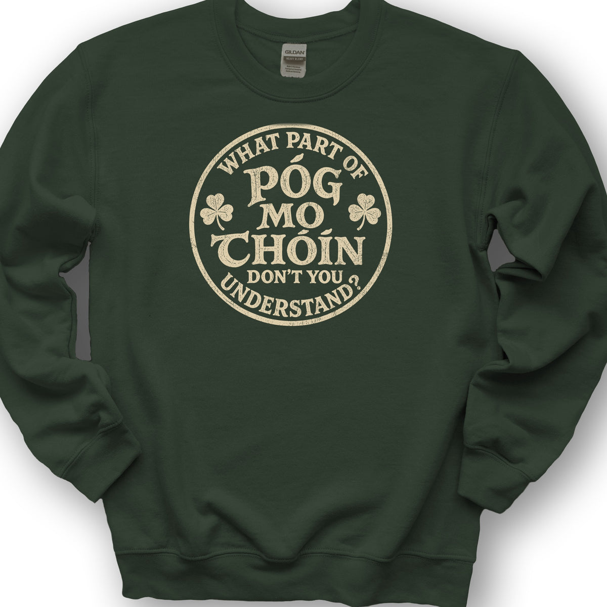 Pog Mo Thoin Badge Sweatshirt - Forest Green