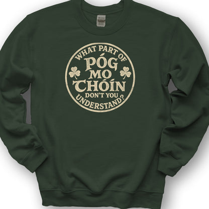 Pog Mo Thoin Badge Sweatshirt - Forest Green