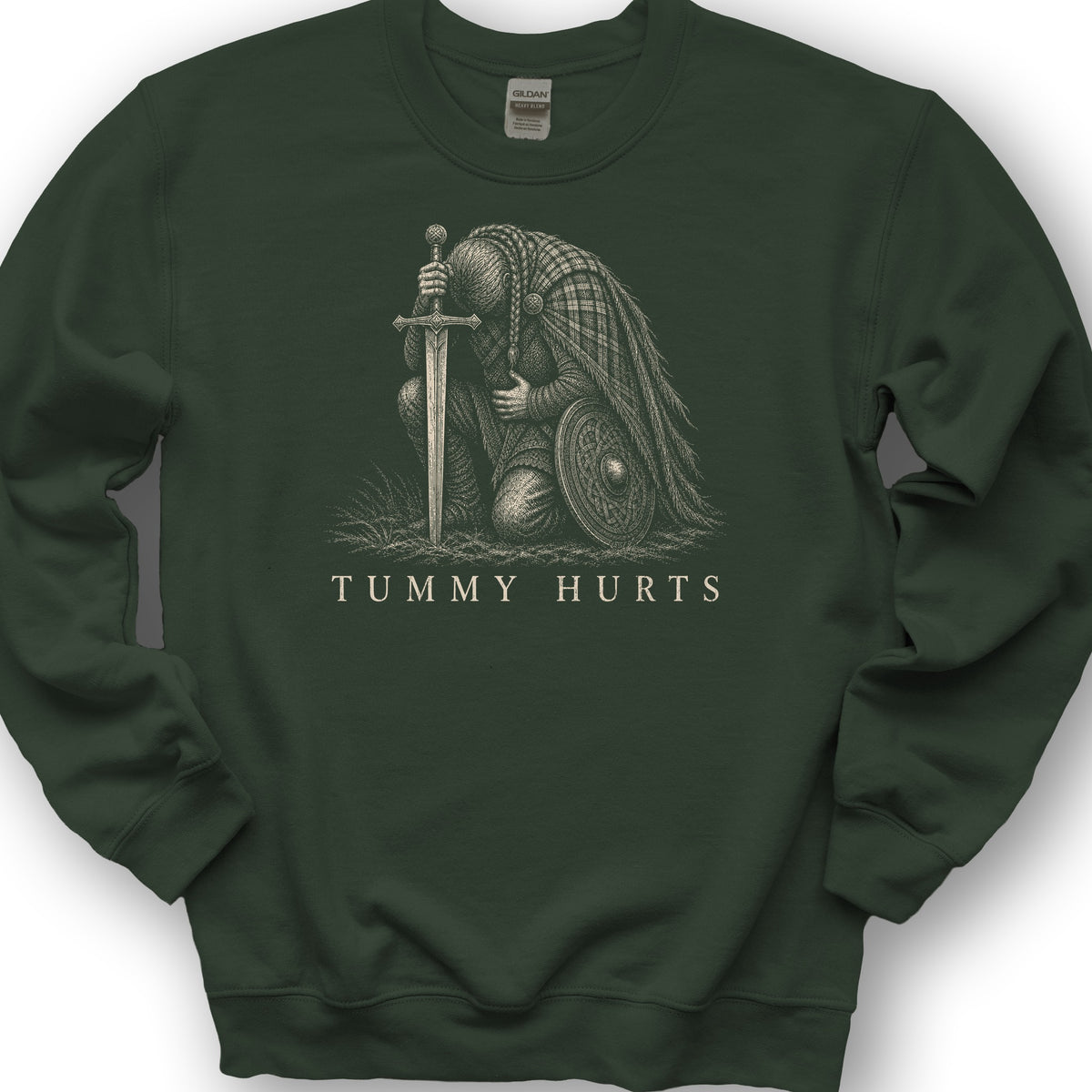 Tummy Hurts Sweatshirt - Forest Green