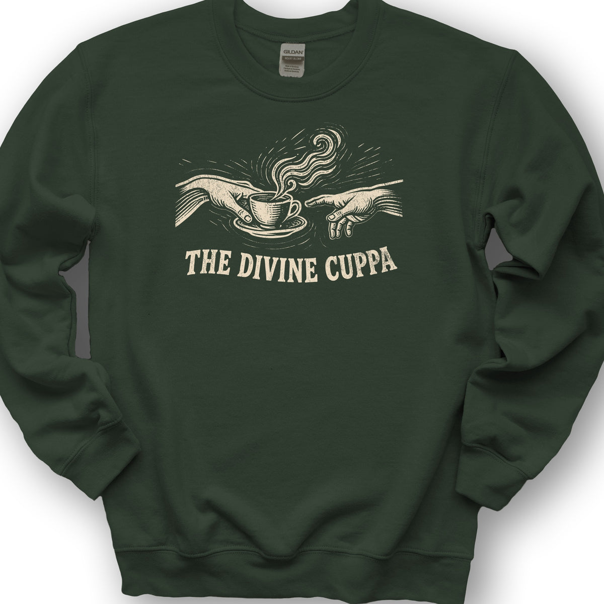 The Divine Cuppa Sweatshirt - Forest Green
