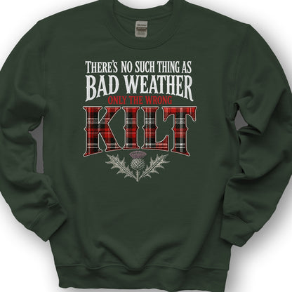 Wrong Kilt Weather Sweatshirt - Forest Green