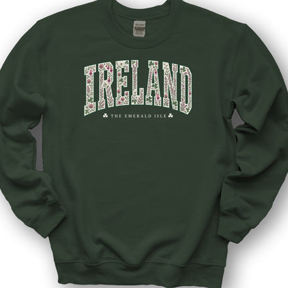 Ireland Varsity Floral Sweatshirt