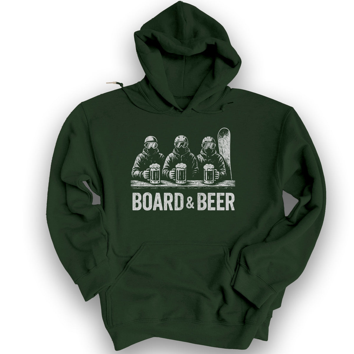 Board and Beer Hoodie - Forest Green