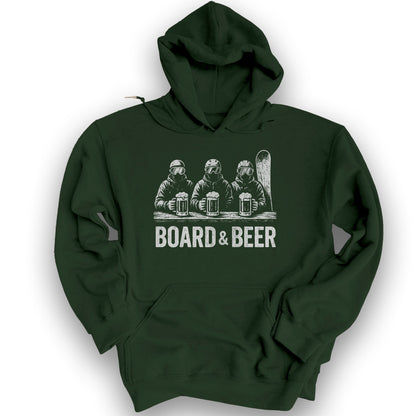 Board and Beer Hoodie - Forest Green