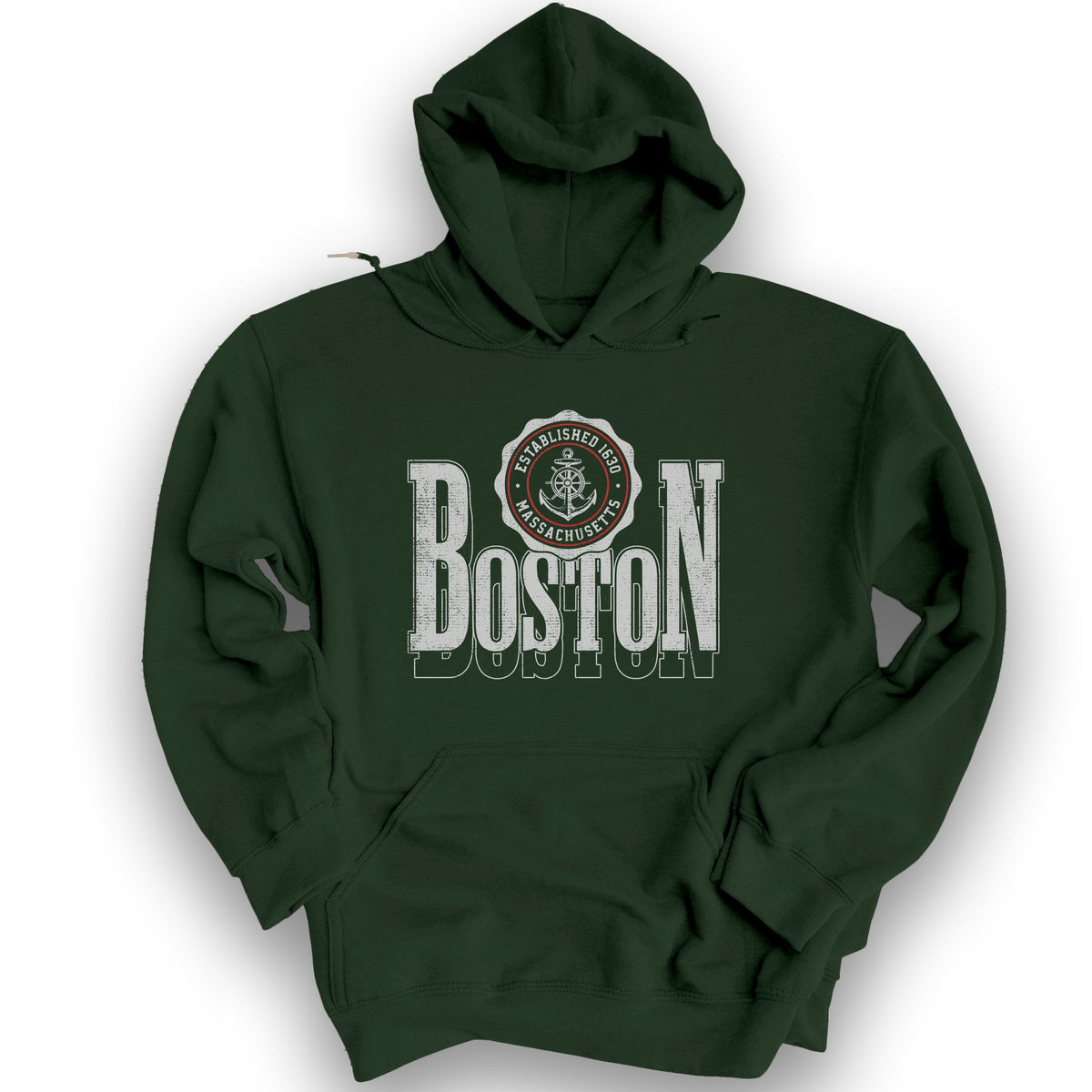 Boston Scoop Hoodie - Forest Green