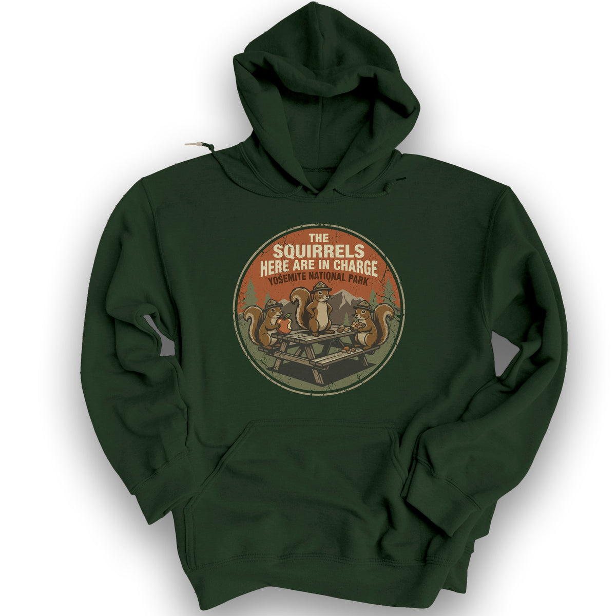 2026022204 The Squirrels Here In The Charge - Gildan 18500 Hoodie - Forest Green