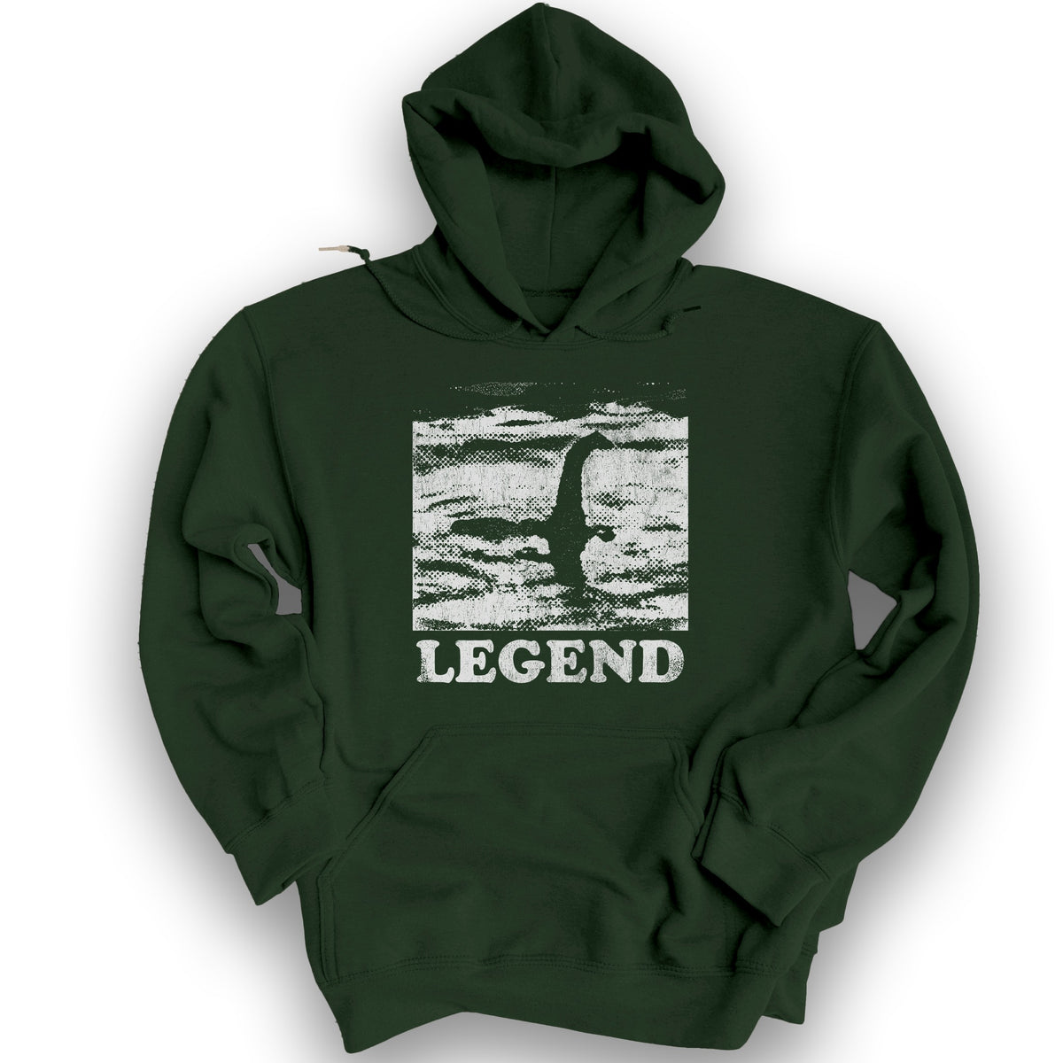 Loch Ness Legend Hoodie - Forest Green
