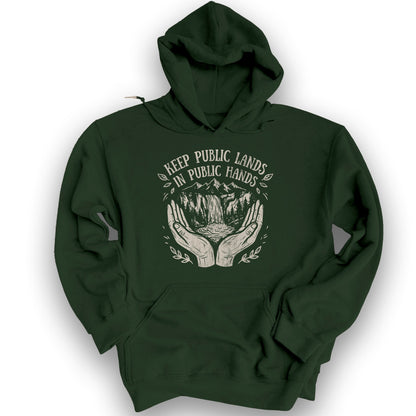 Public Lands Public Hands V2 Hoodie - Forest Green