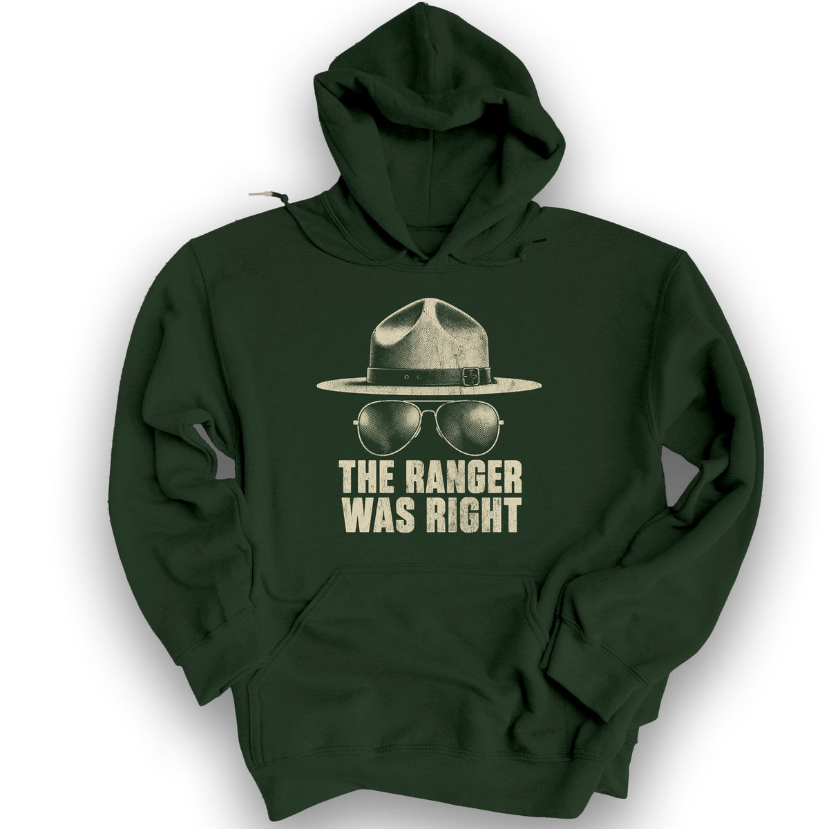 Ranger Was Right Halftone Hoodie - Forest Green
