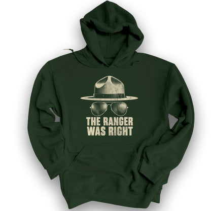 Ranger Was Right Halftone Hoodie - Forest Green