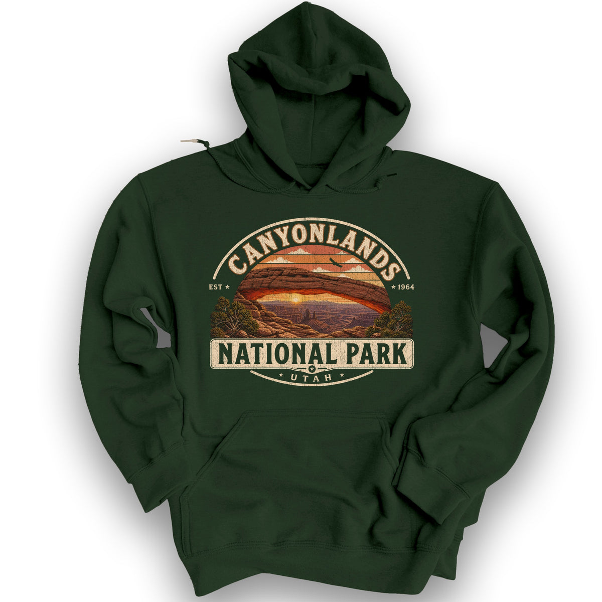 Canyonlands Medallion Hoodie - Forest Green
