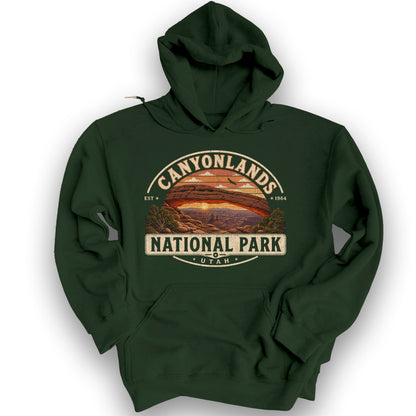 Canyonlands Medallion Hoodie - Forest Green