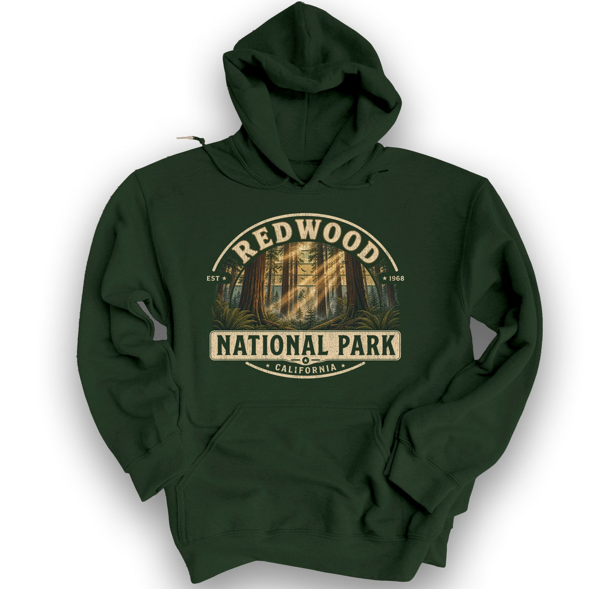 Redwood Medallion Hoodie - Forest Green