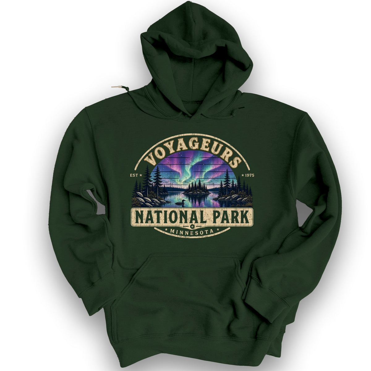 Voyageurs Medallion Hoodie - Forest Green