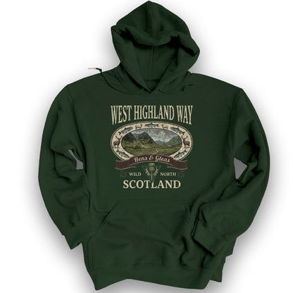 West Highland Way Heritage Hoodie - Forest Green