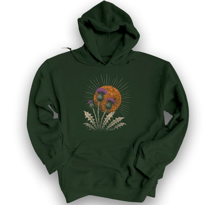 Thistle Sunset Hoodie - Forest Green