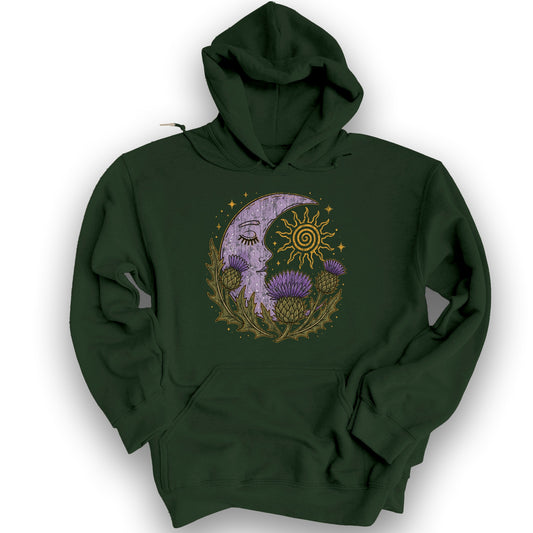 Thistle Moon Hoodie - Forest Green