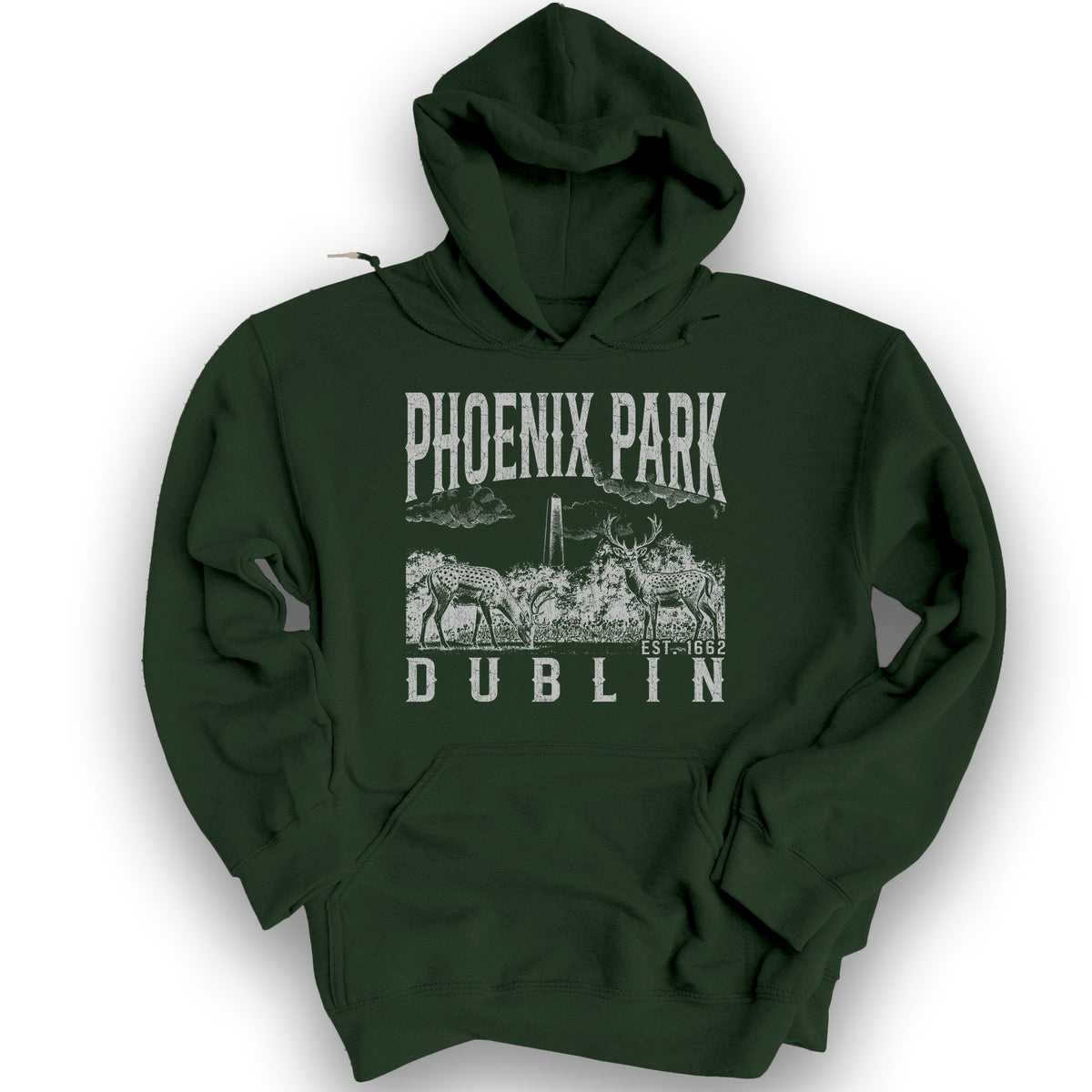 Phoenix Park Dublin Hoodie - Forest Green