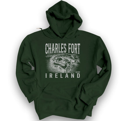 Charles Fort Ireland Hoodie - Forest Green