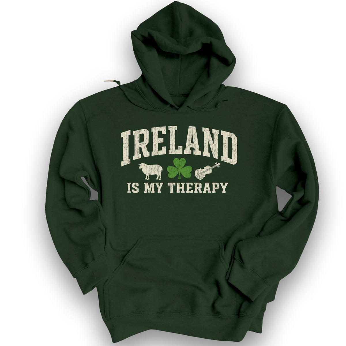 Ireland Is My Therapy Hoodie - Forest Green