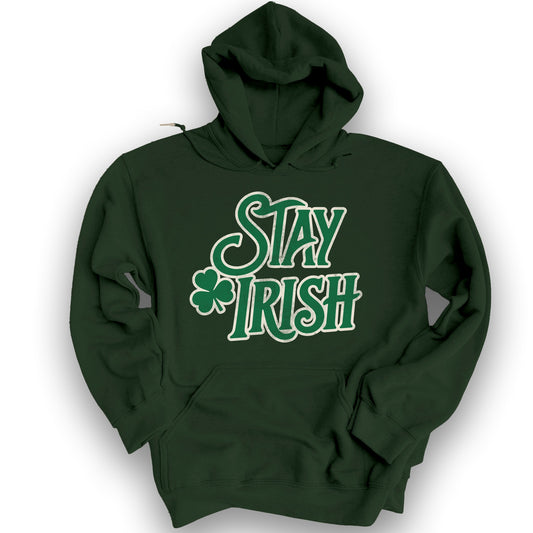 Stay Irish Hoodie - Forest Green