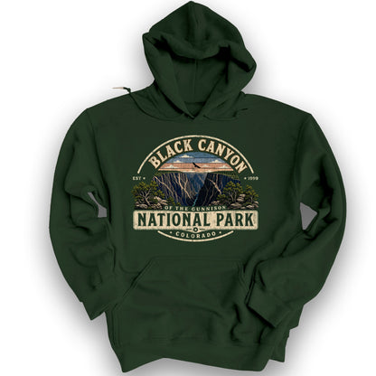 Black Canyon Medallion Hoodie - Forest Green