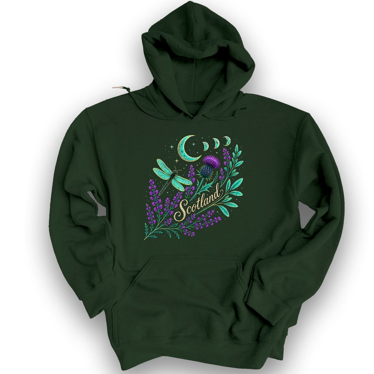 Scotland Mystic Glow Hoodie - Forest Green