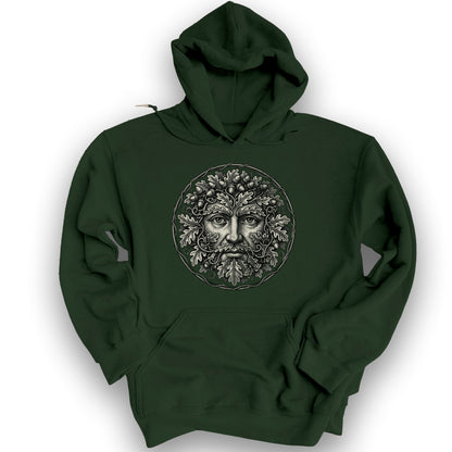 Green Man Hoodie - Forest Green