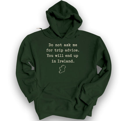 Trip Advice Ireland Hoodie - Forest Green