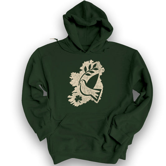 Éire Olive Branch Hoodie - Forest Green