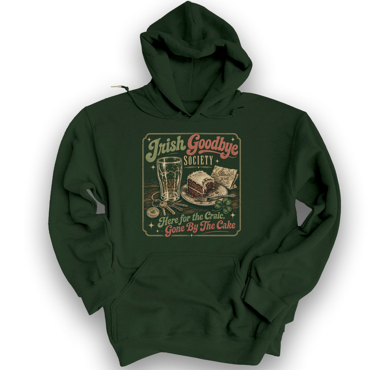 Irish Goodbye Society Hoodie - Forest Green