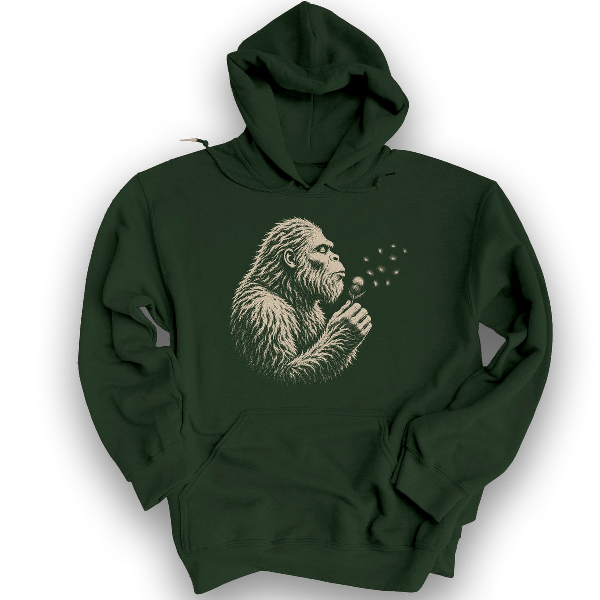 Bigfoot Blowing Thistle Hoodie - Forest Green